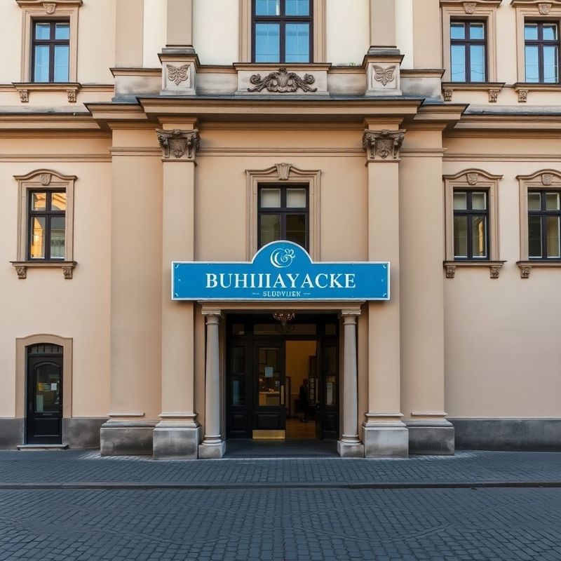 Barokní fasáda budovy na náměstí v Českých Budějovicích s azurovou cedulí